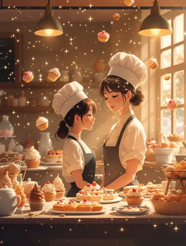 短剧《甜心小厨娘的恋爱季》封面海报